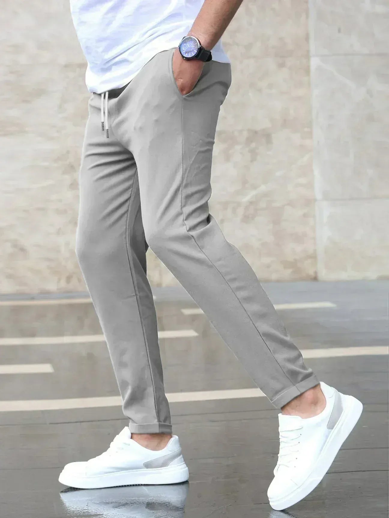 Pantalones elásticos premium de lujo