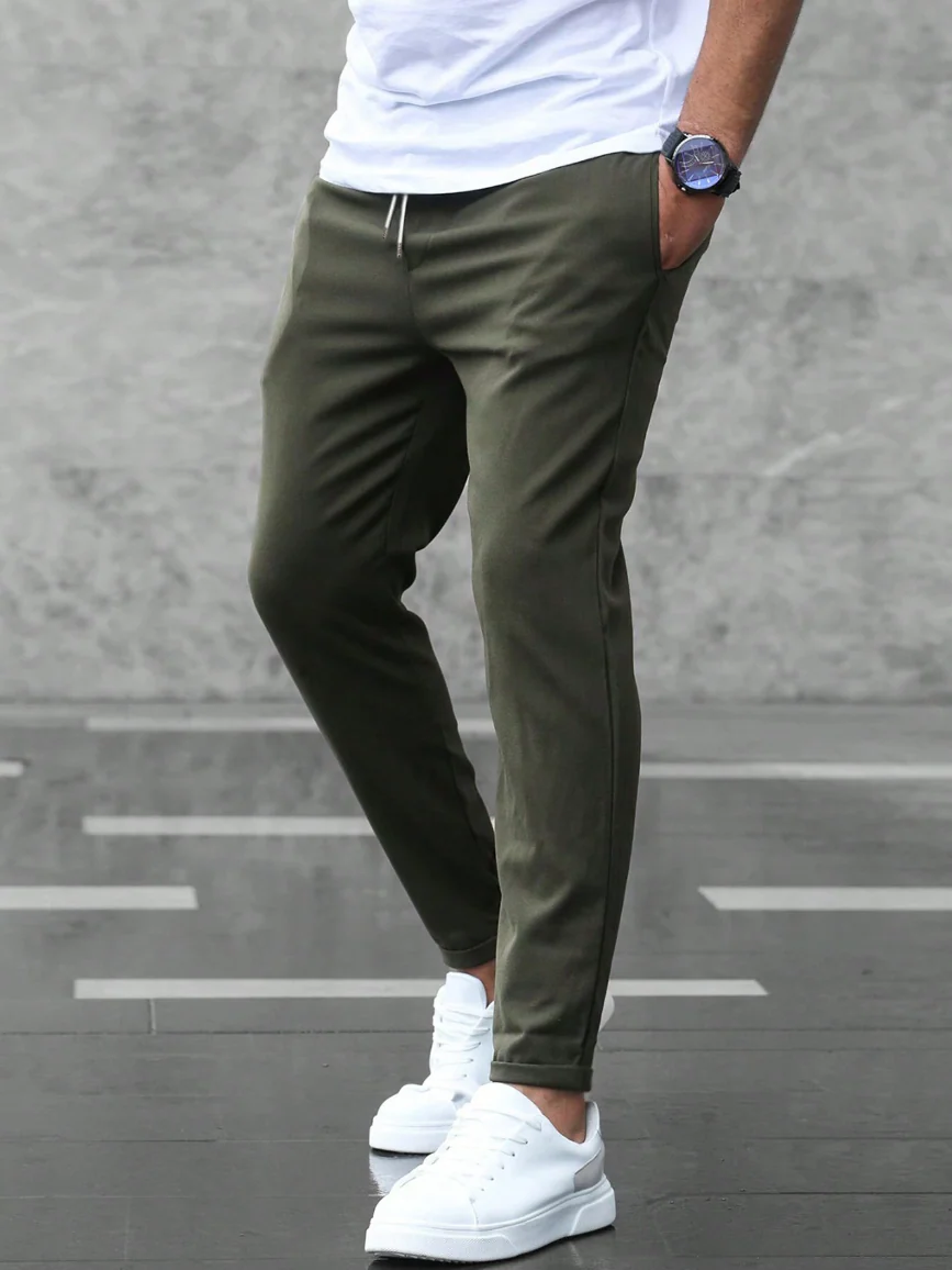 Pantalones elásticos premium de lujo
