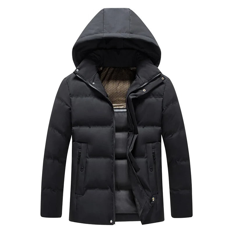 Elegante abrigo de invierno impermeable