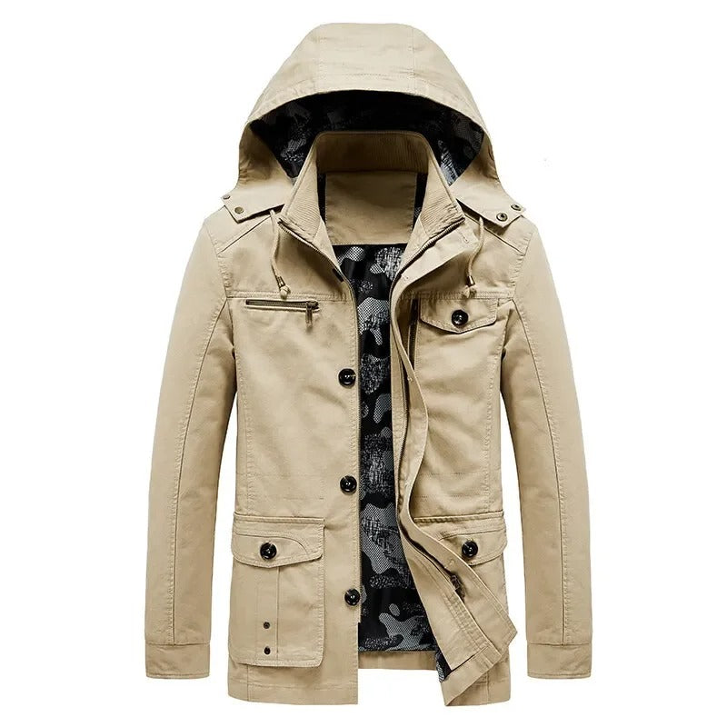 Chaqueta elegante con múltiples bolsillos