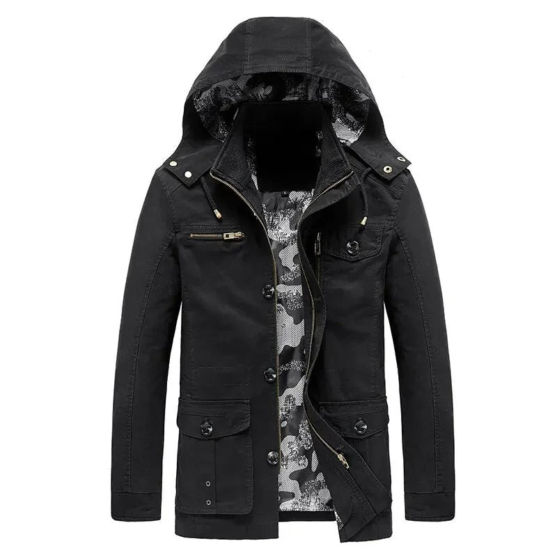 Chaqueta elegante con múltiples bolsillos