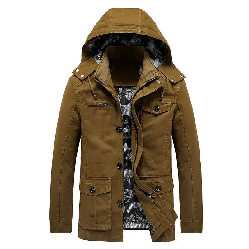 Chaqueta elegante con múltiples bolsillos