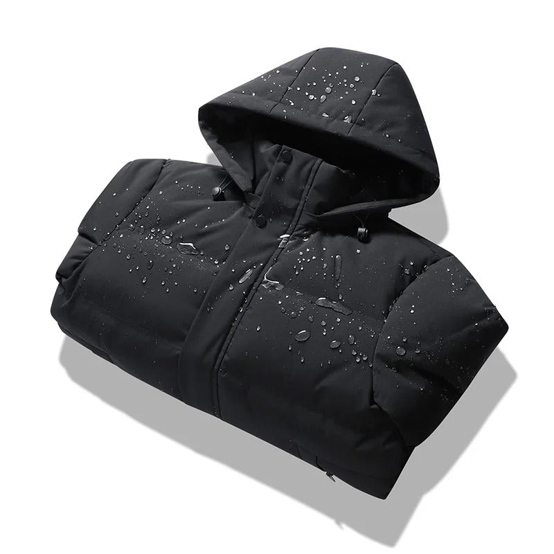 Elegante abrigo de invierno impermeable