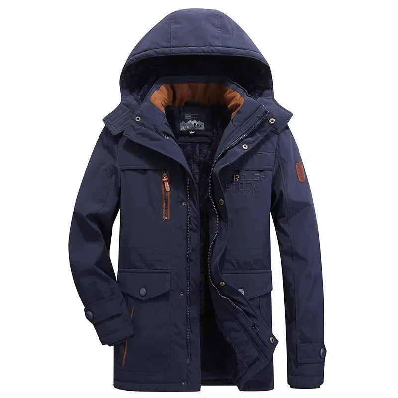 Elegante chaqueta de invierno acolchada