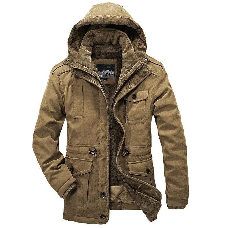 Abrigo de invierno elegante premium