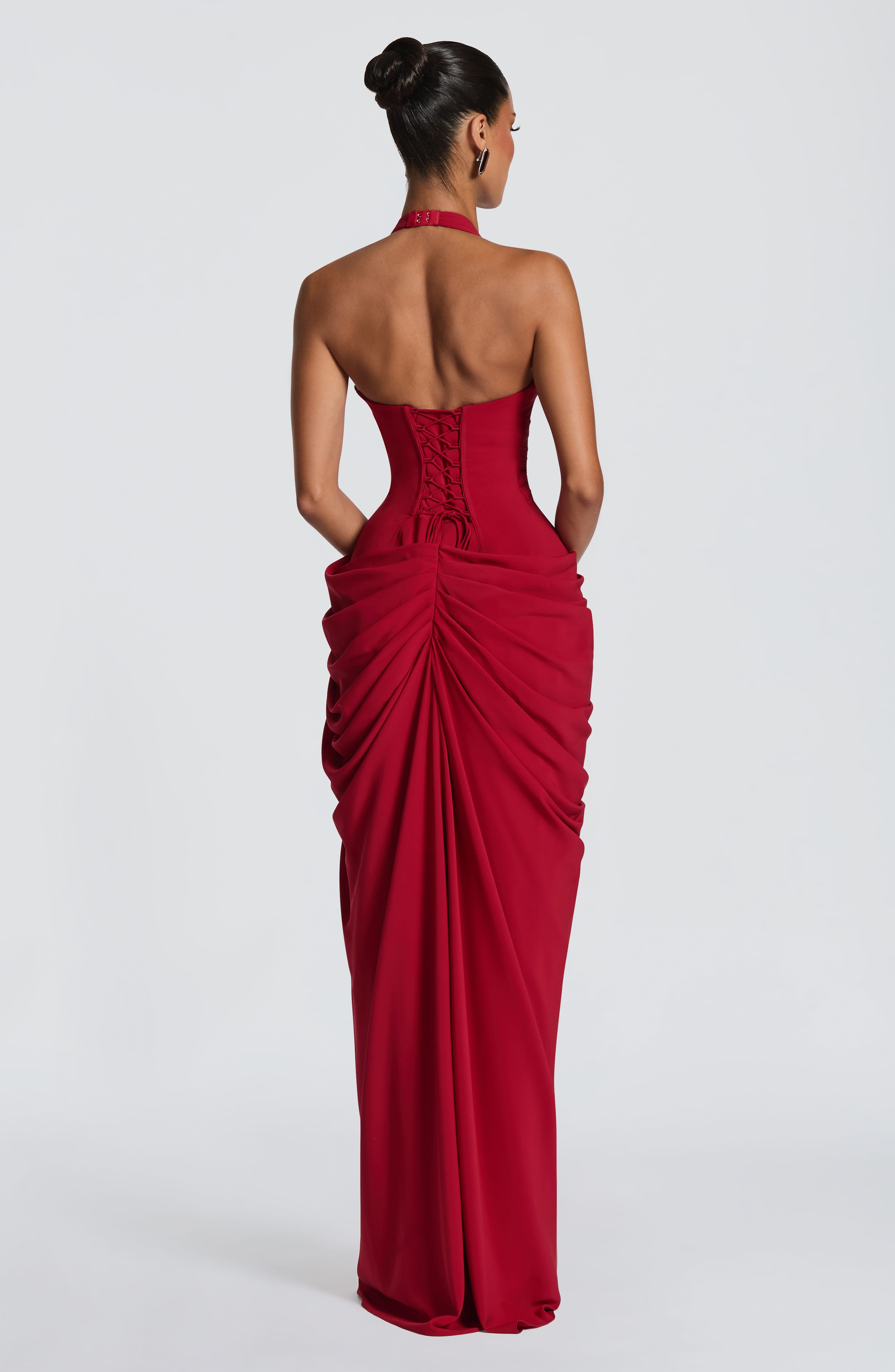 Vestido largo Minette - Rojo intenso