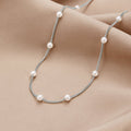 Nura Perla Collar de Plata de 18K