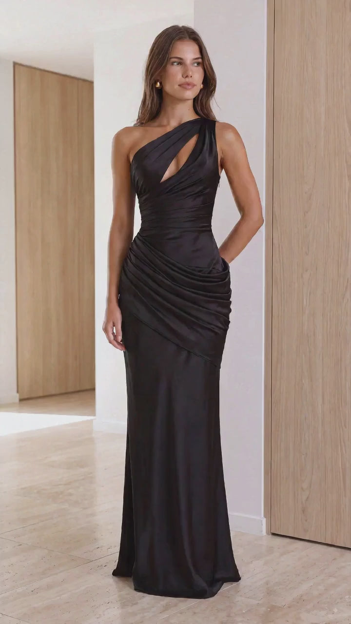 Vestido largo Emina - Negro