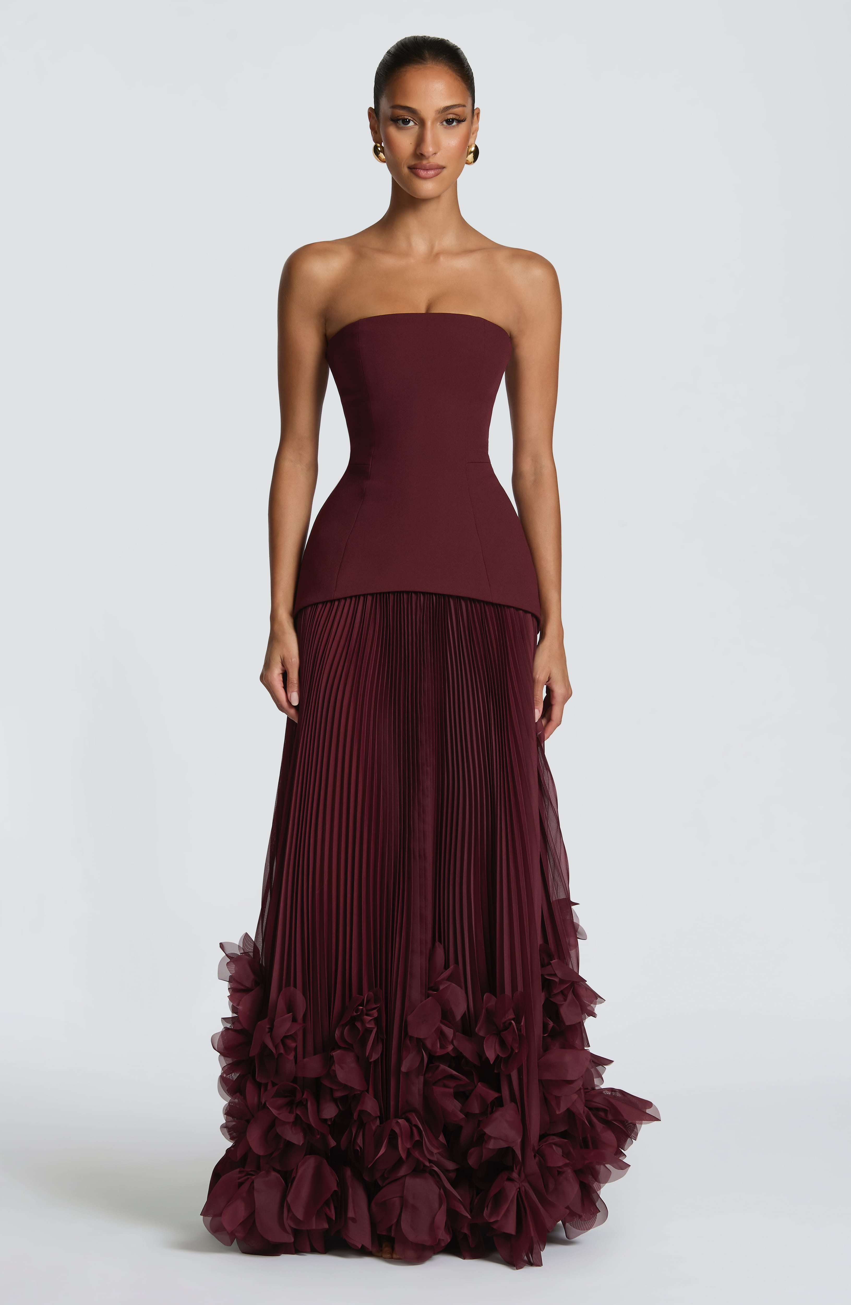 Vestido Seraphina - Laca cereza