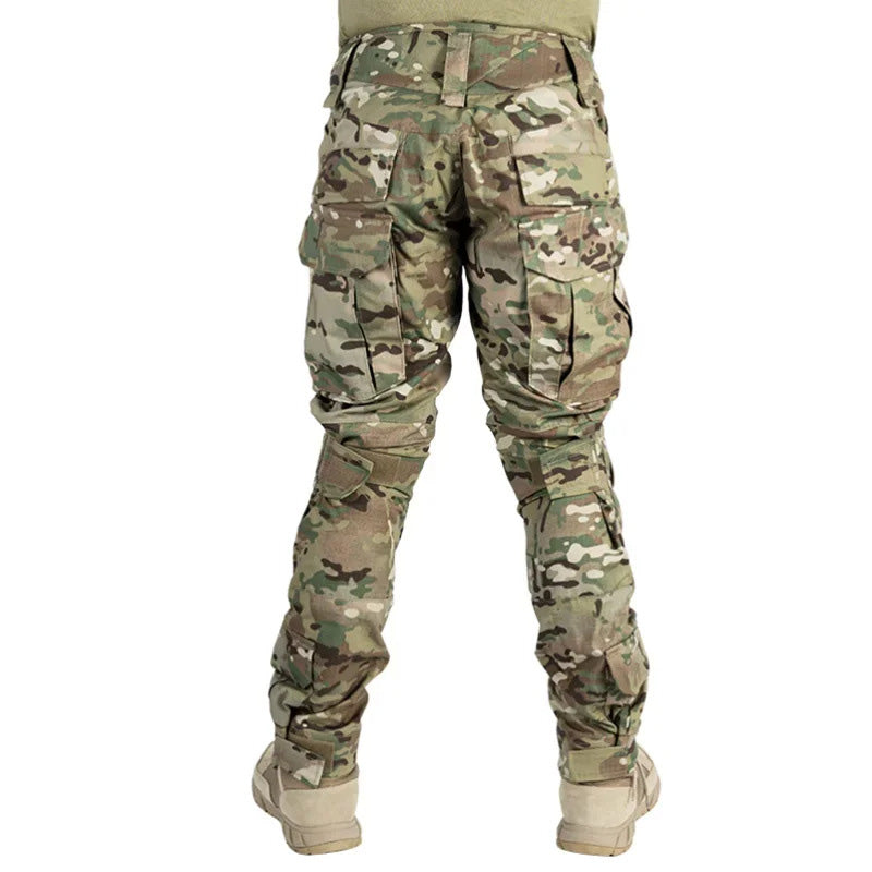 Pantalones Cargo Tácticos para Hombre con Protección para las Rodillas