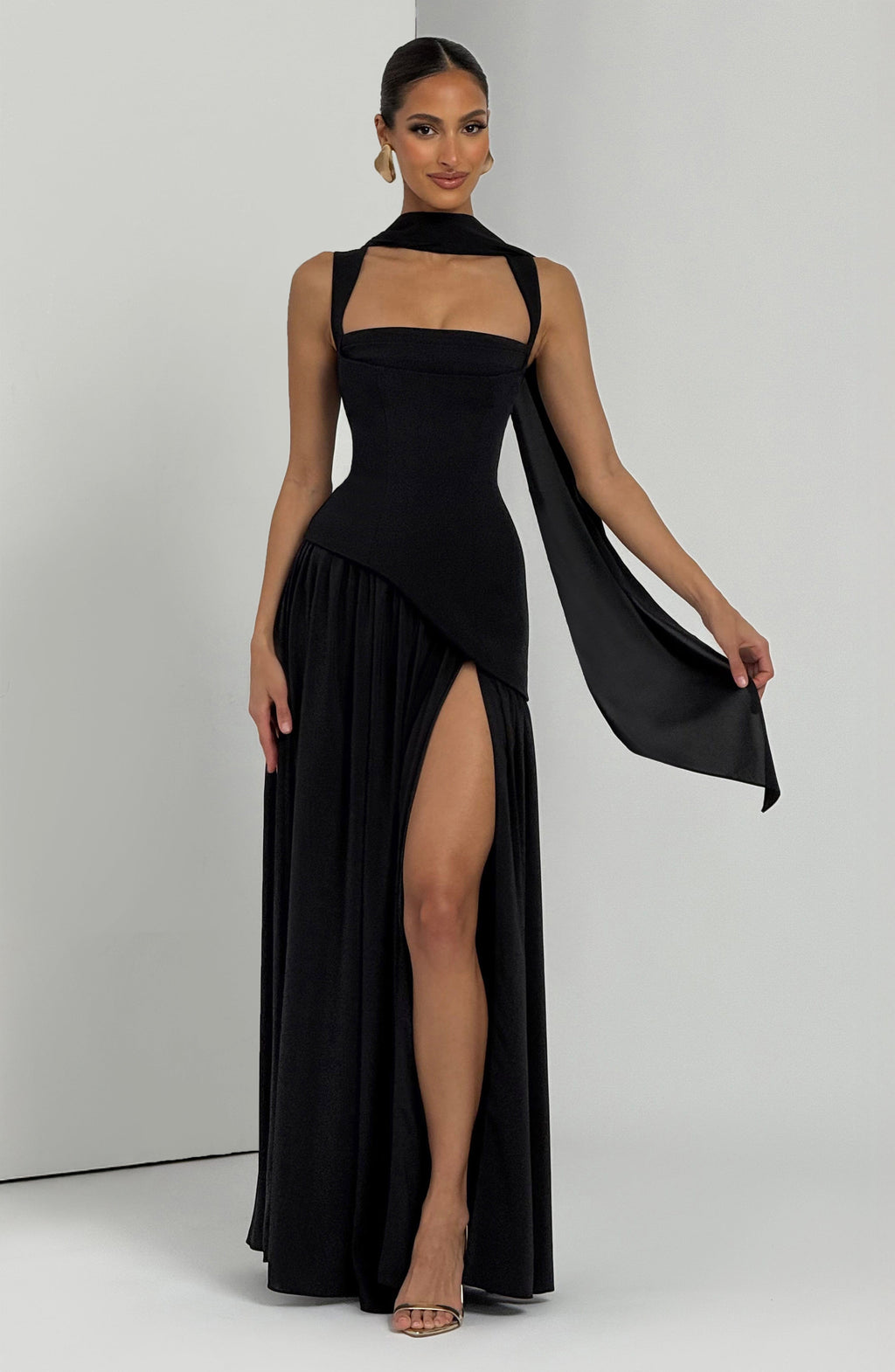 Vestido largo Tullulah - Negro