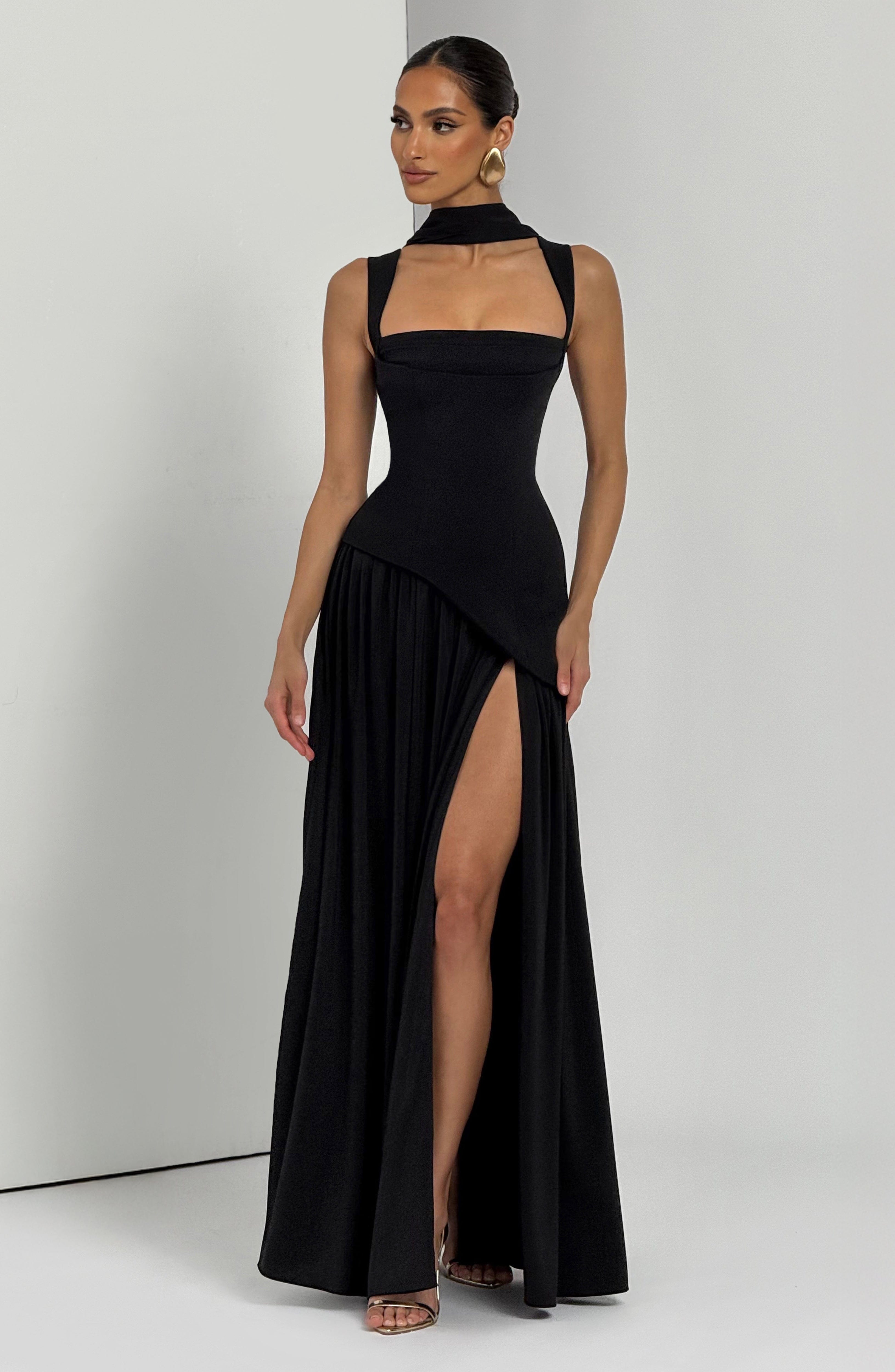 Vestido largo Tullulah - Negro