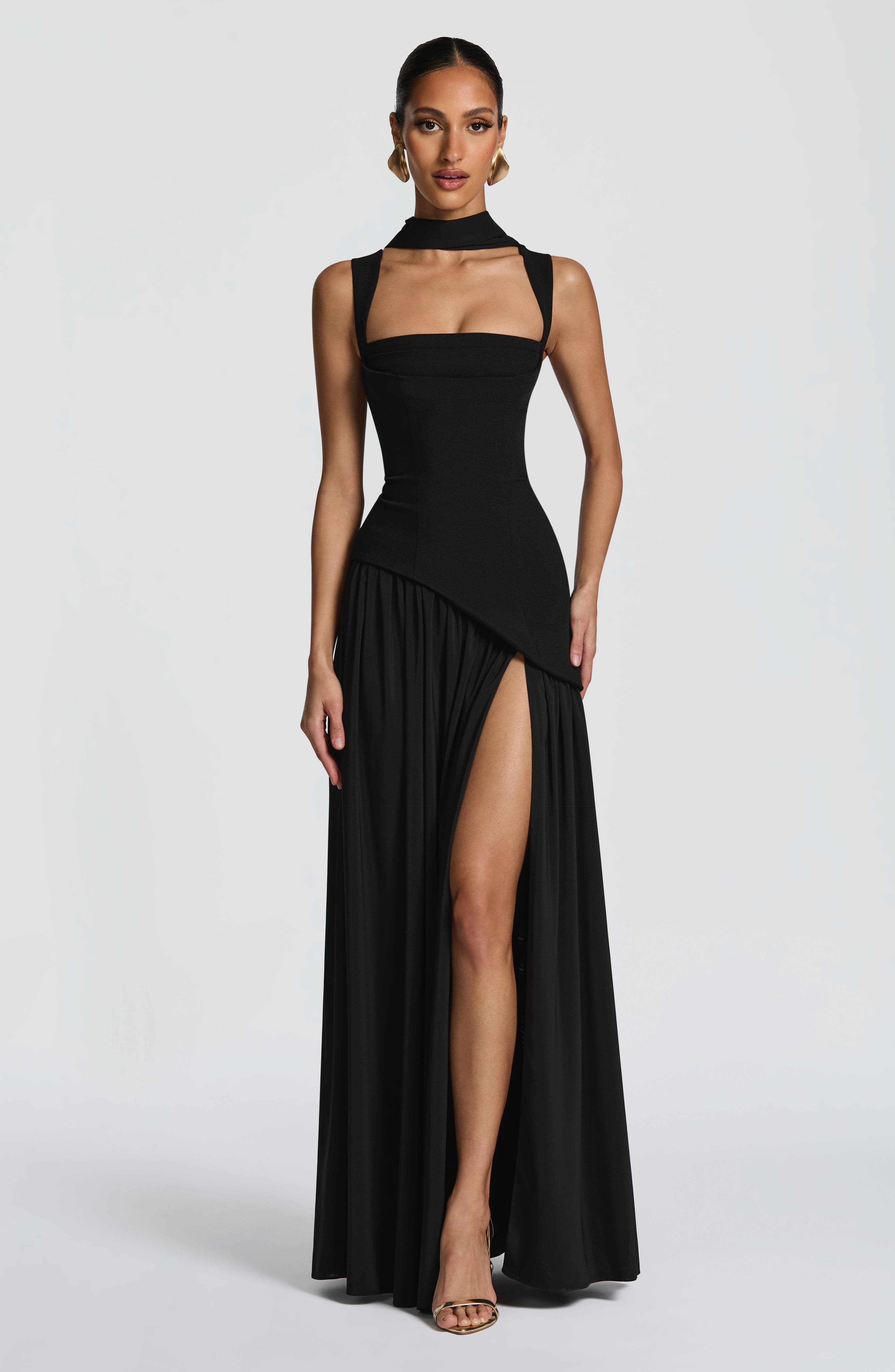 Vestido largo Tullulah - Negro