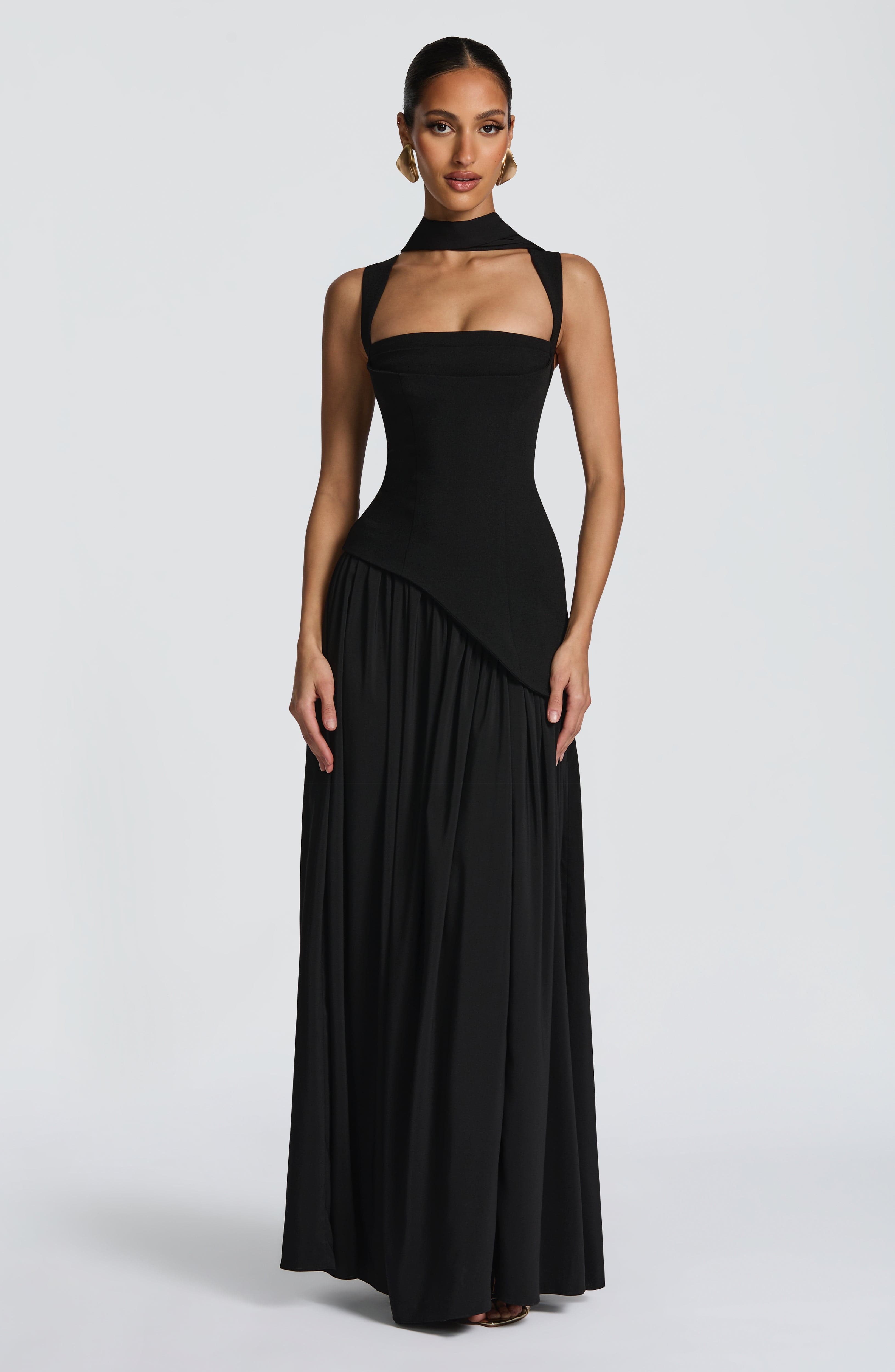 Vestido largo Tullulah - Negro