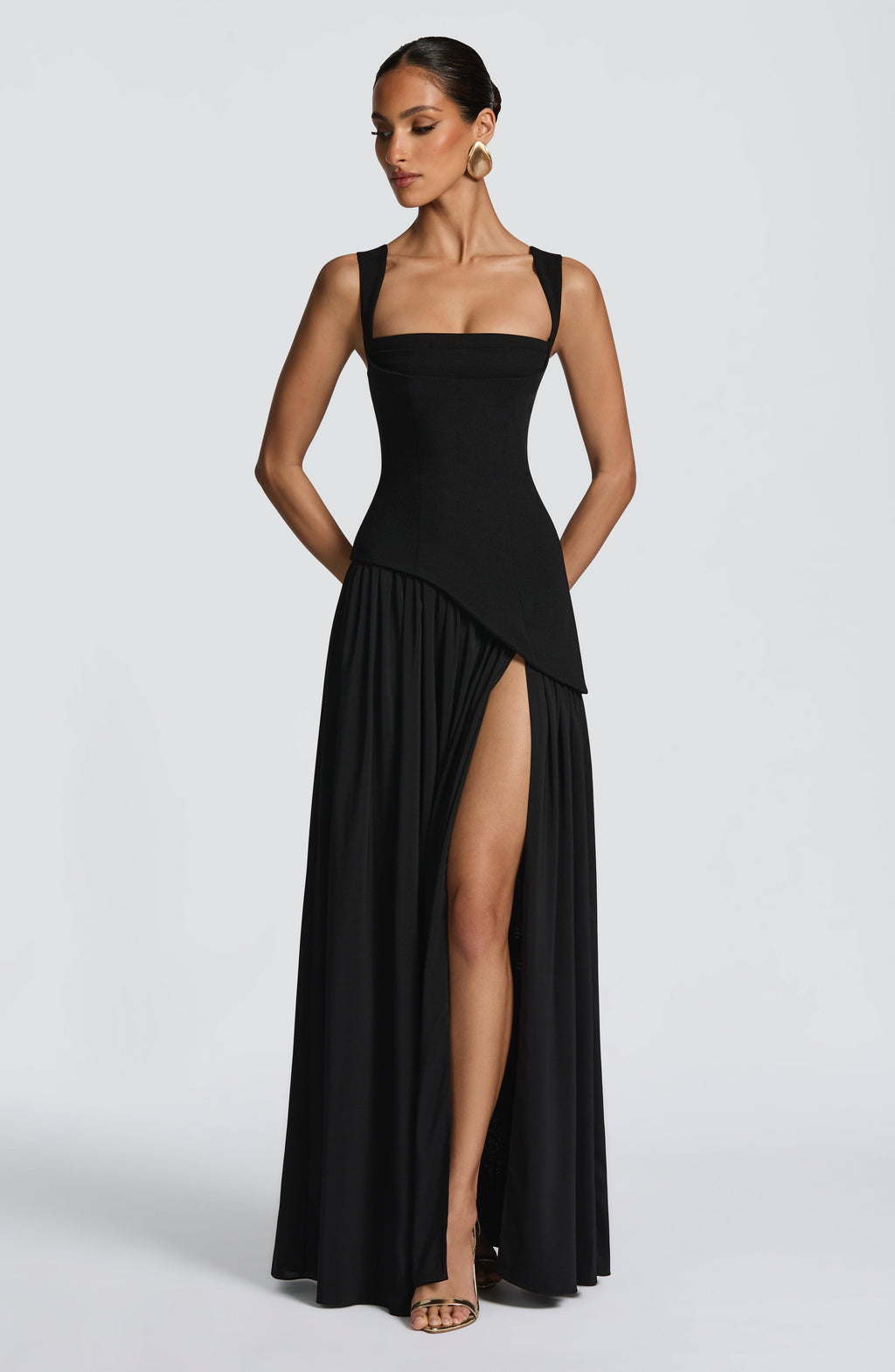 Vestido largo Tullulah - Negro