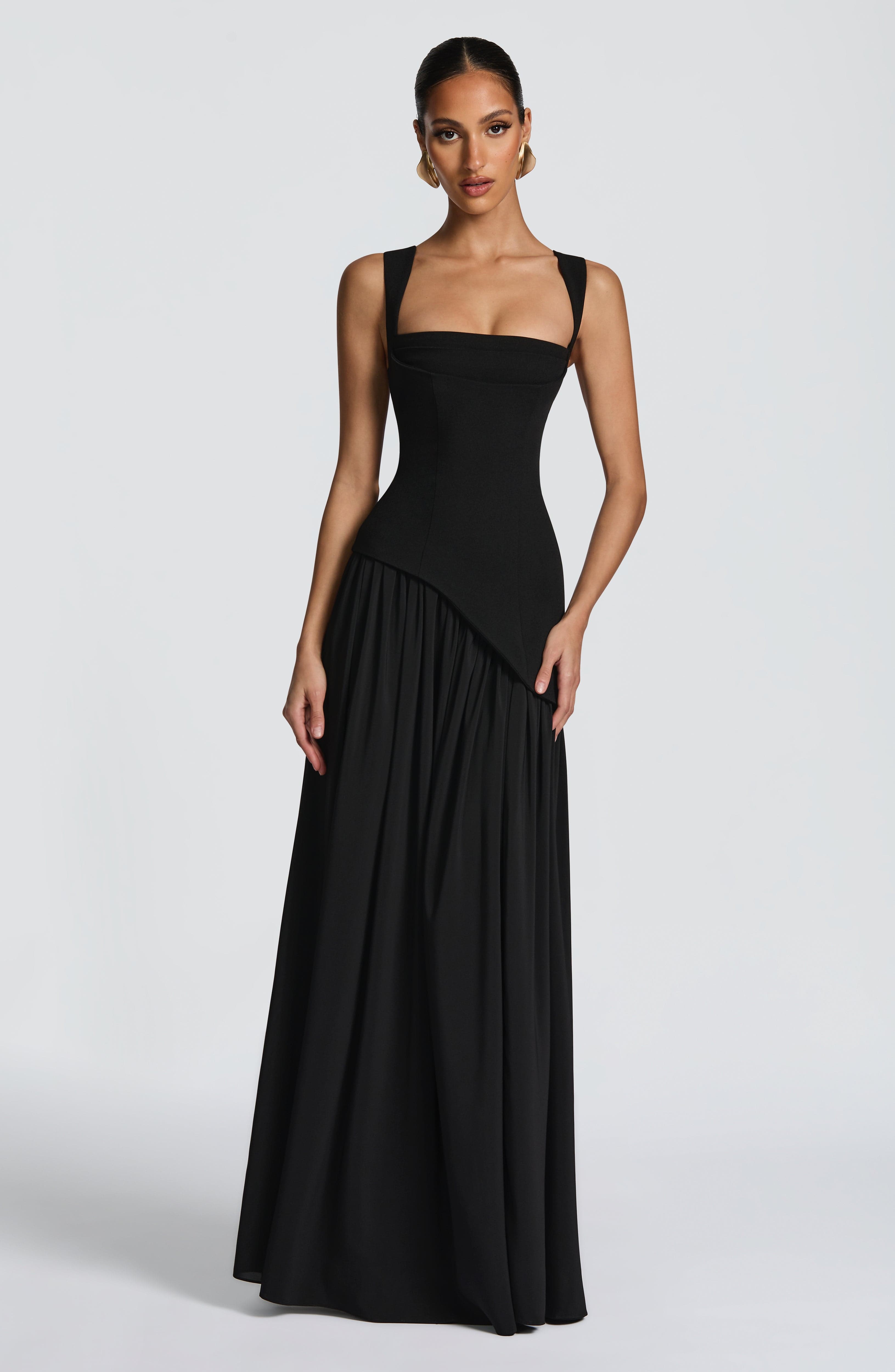 Vestido largo Tullulah - Negro