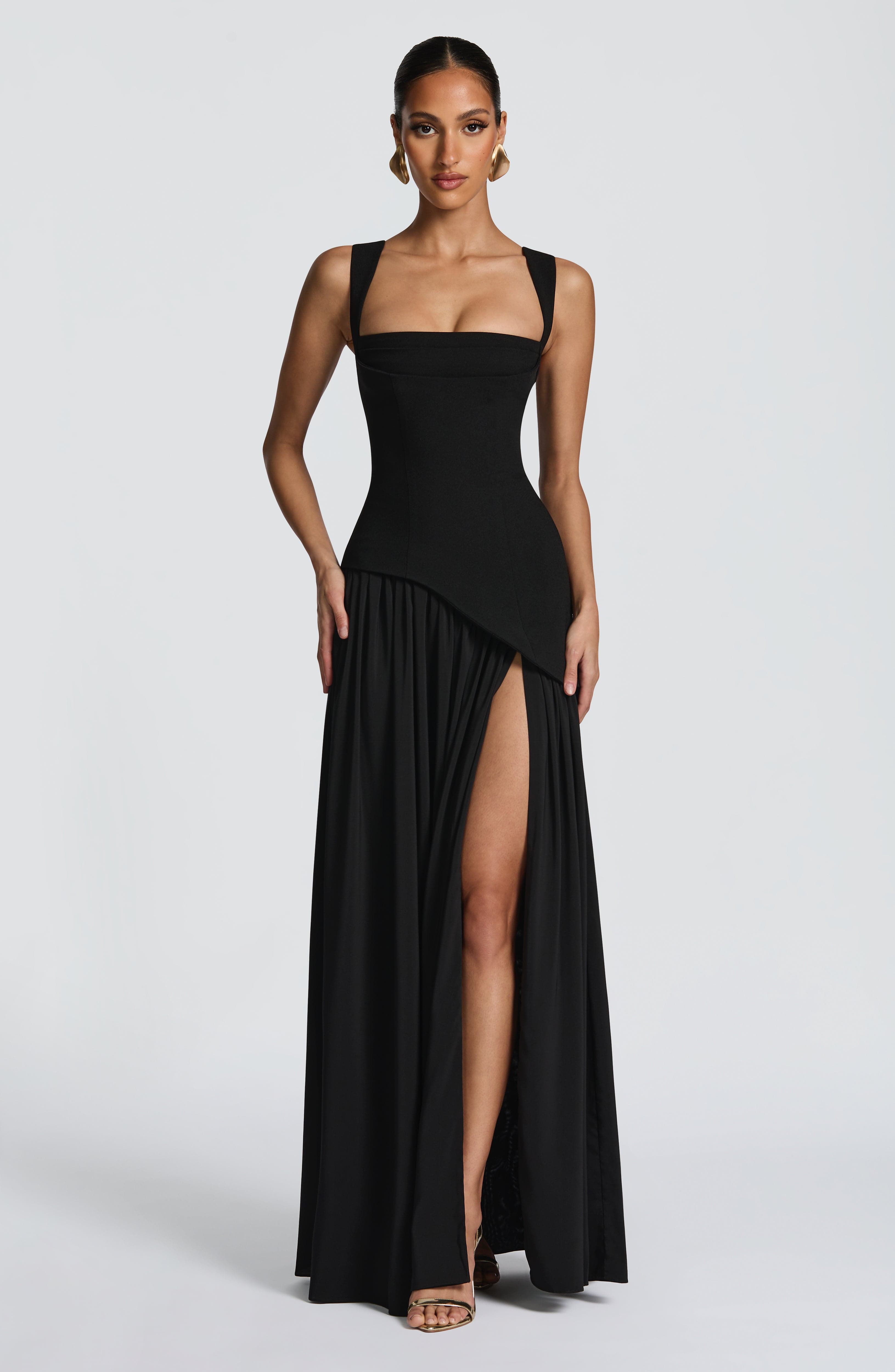 Vestido largo Tullulah - Negro