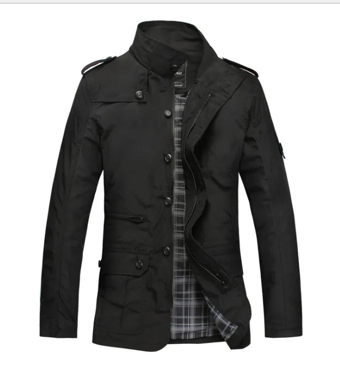 Chaqueta elegante resistente al viento