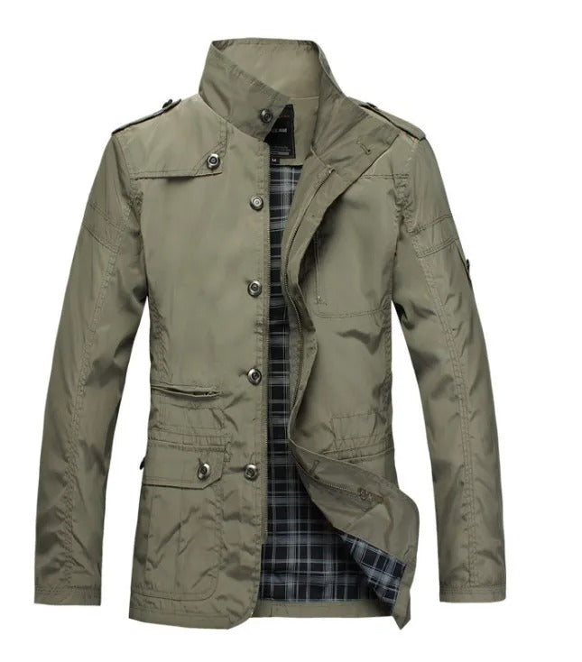 Chaqueta elegante resistente al viento
