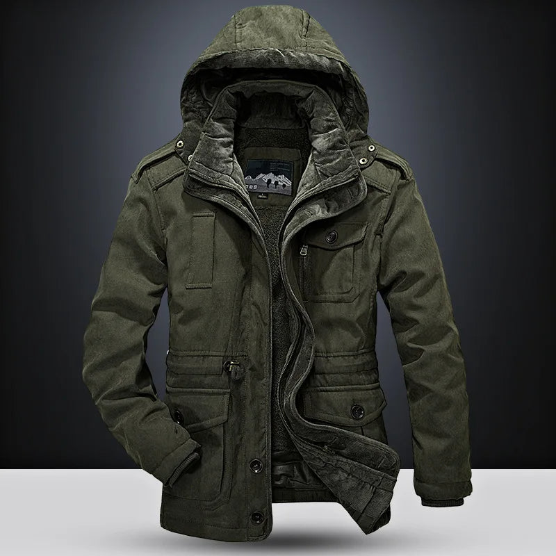 Abrigo de invierno elegante premium