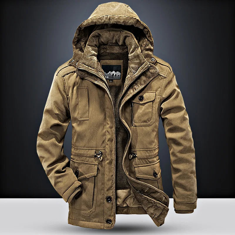 Abrigo de invierno elegante premium